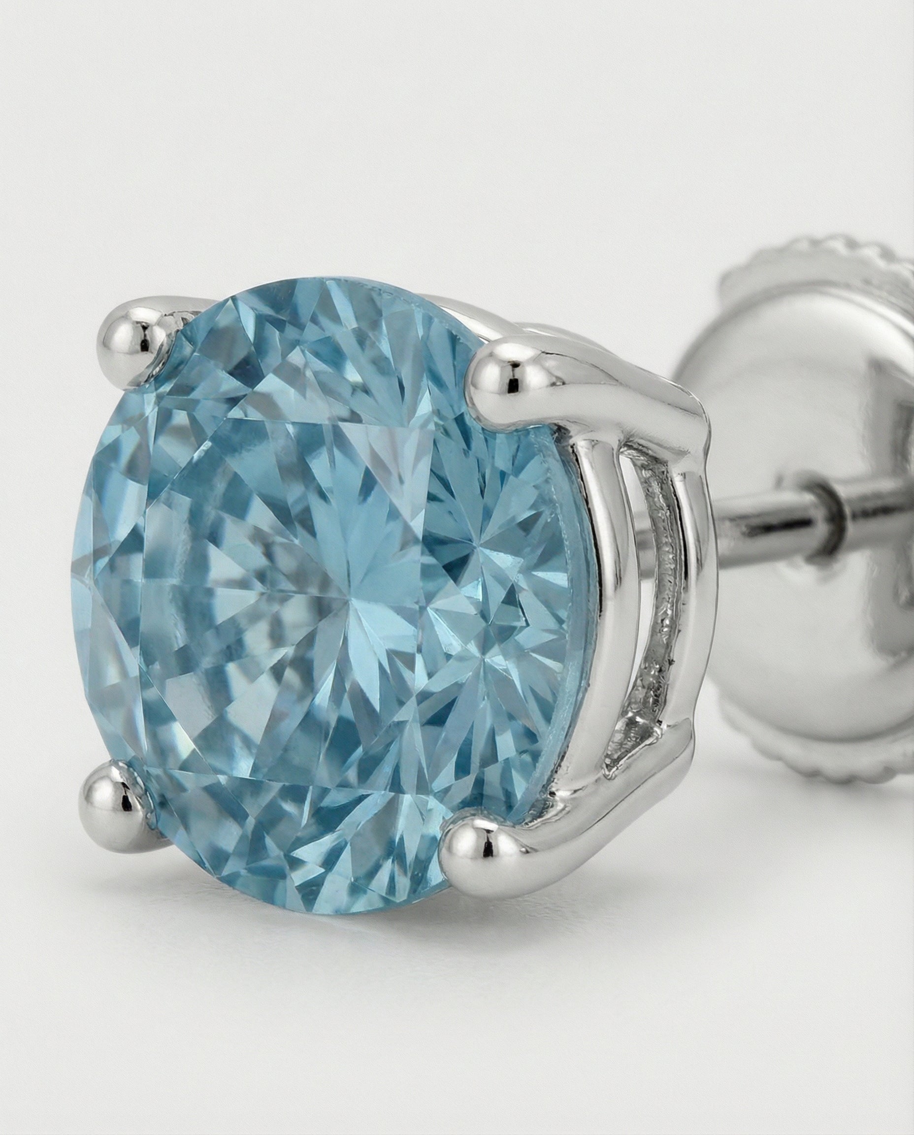 Azure Brilliance Diamond Studs - White Gold