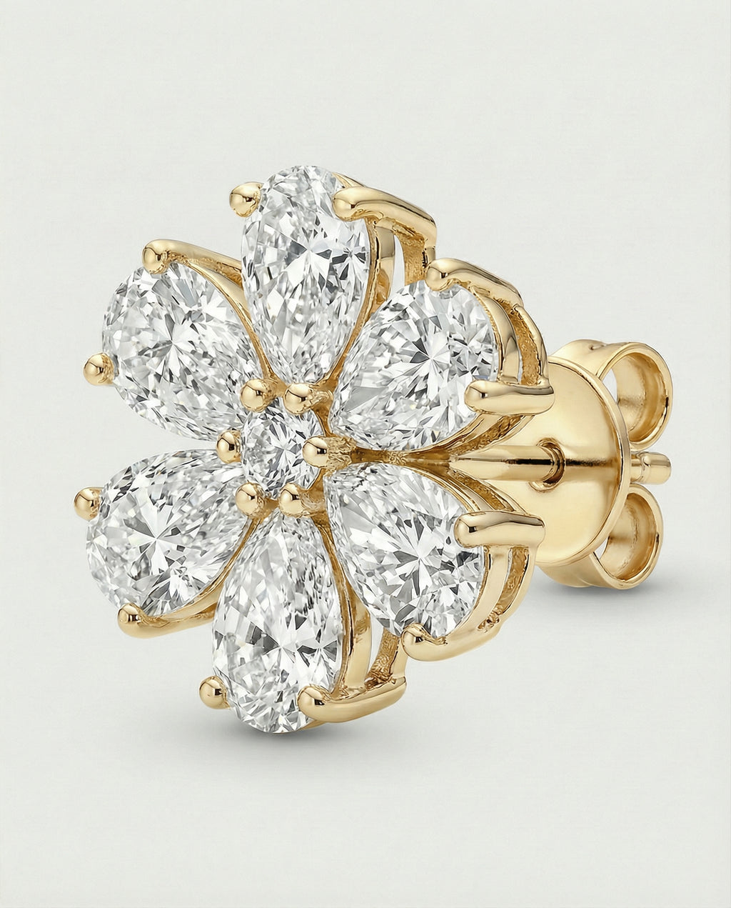 Ast Diamond Bloom Studs - Yellow Gold
