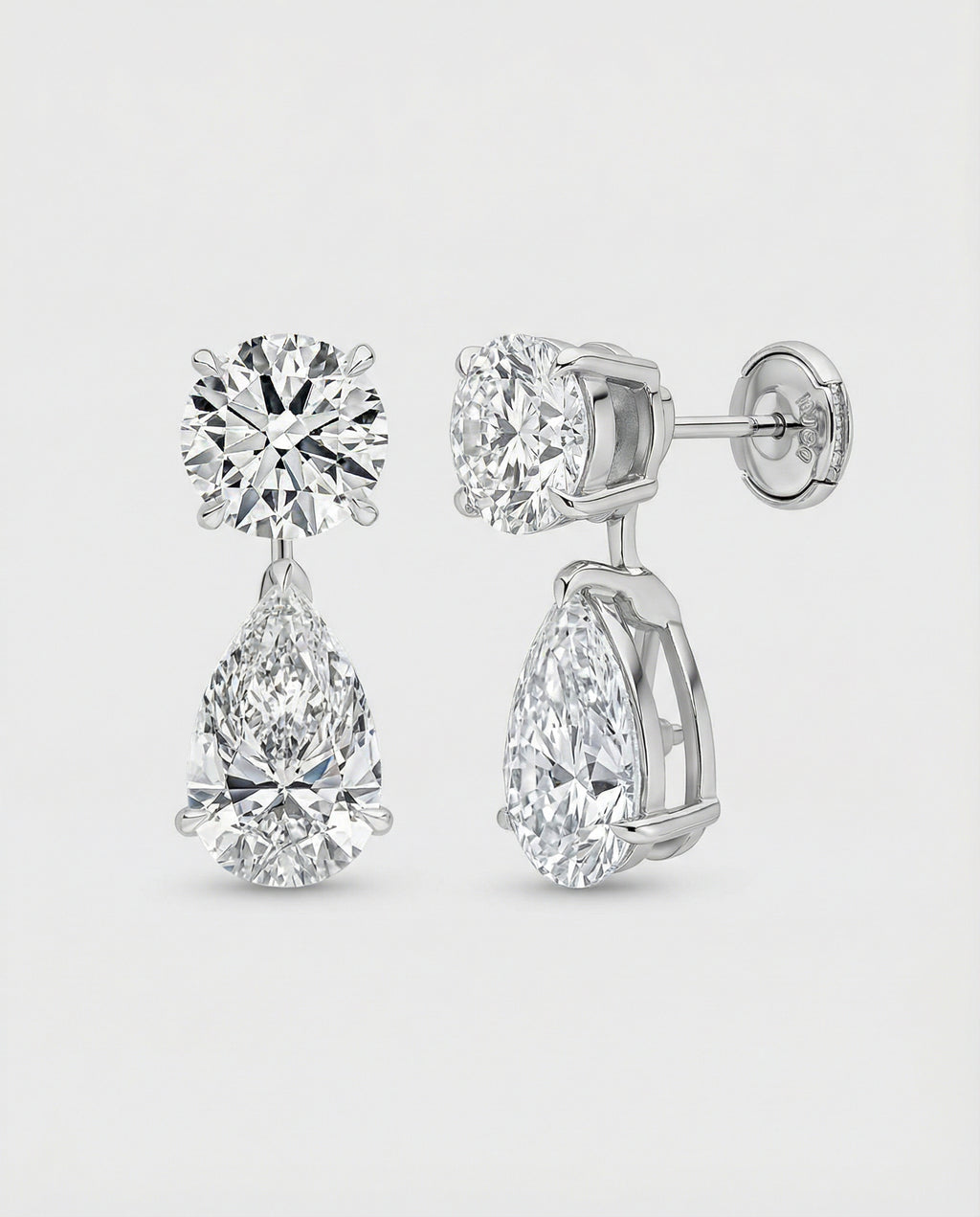 Ast Celestial Drop Earrings - White Gold