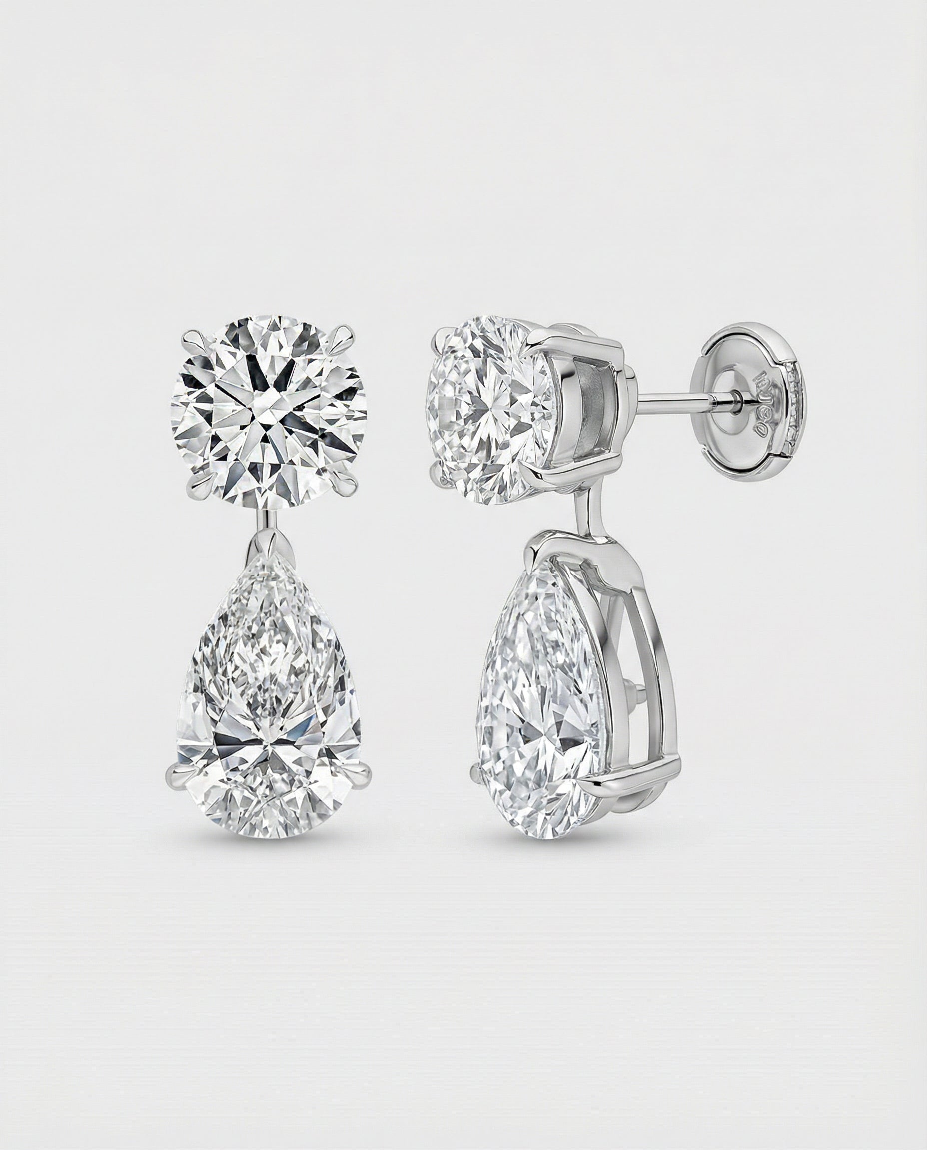 Ast Celestial Drop Earrings - White Gold