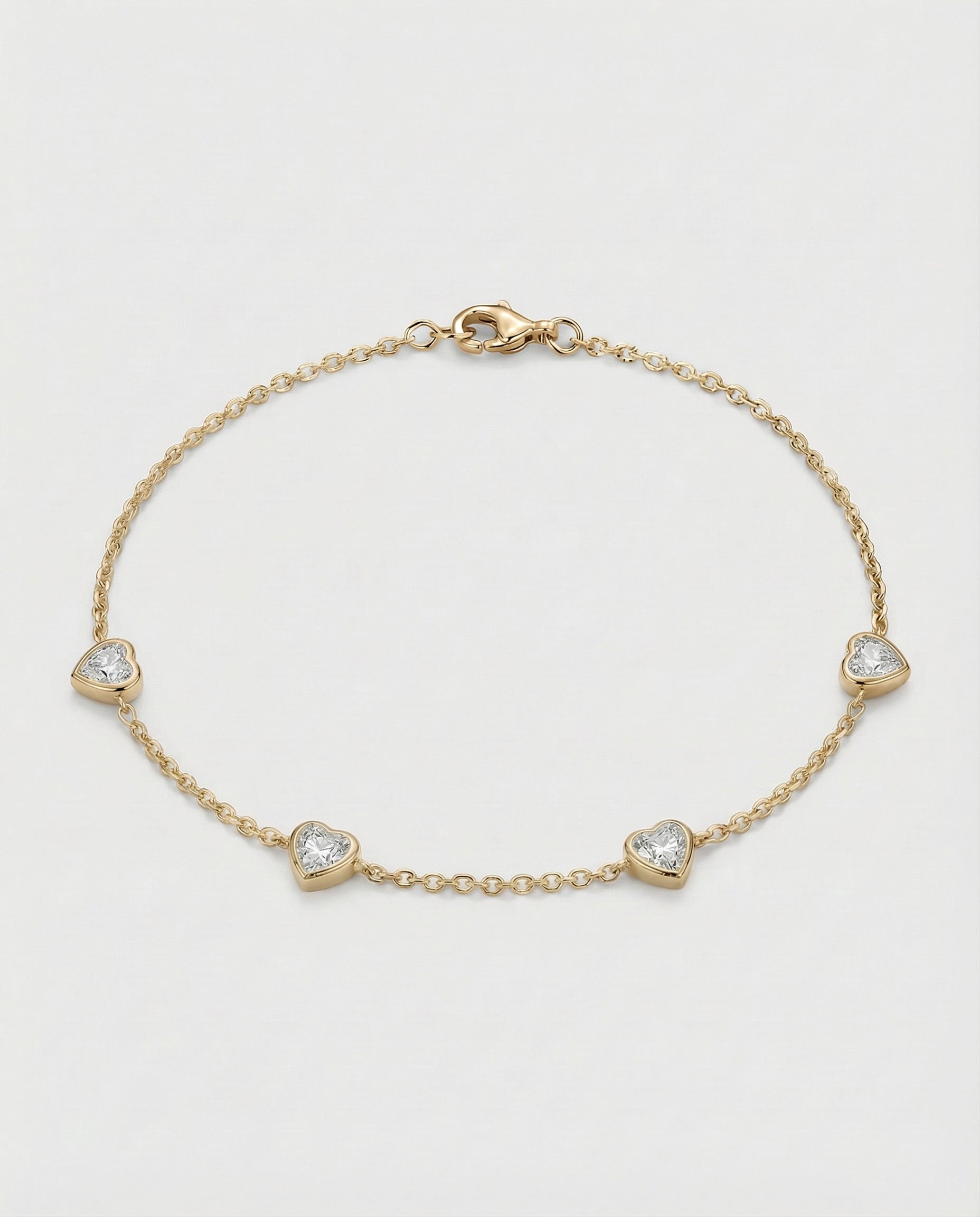 The Ast Ethereal Heart Bracelet - Yellow Gold