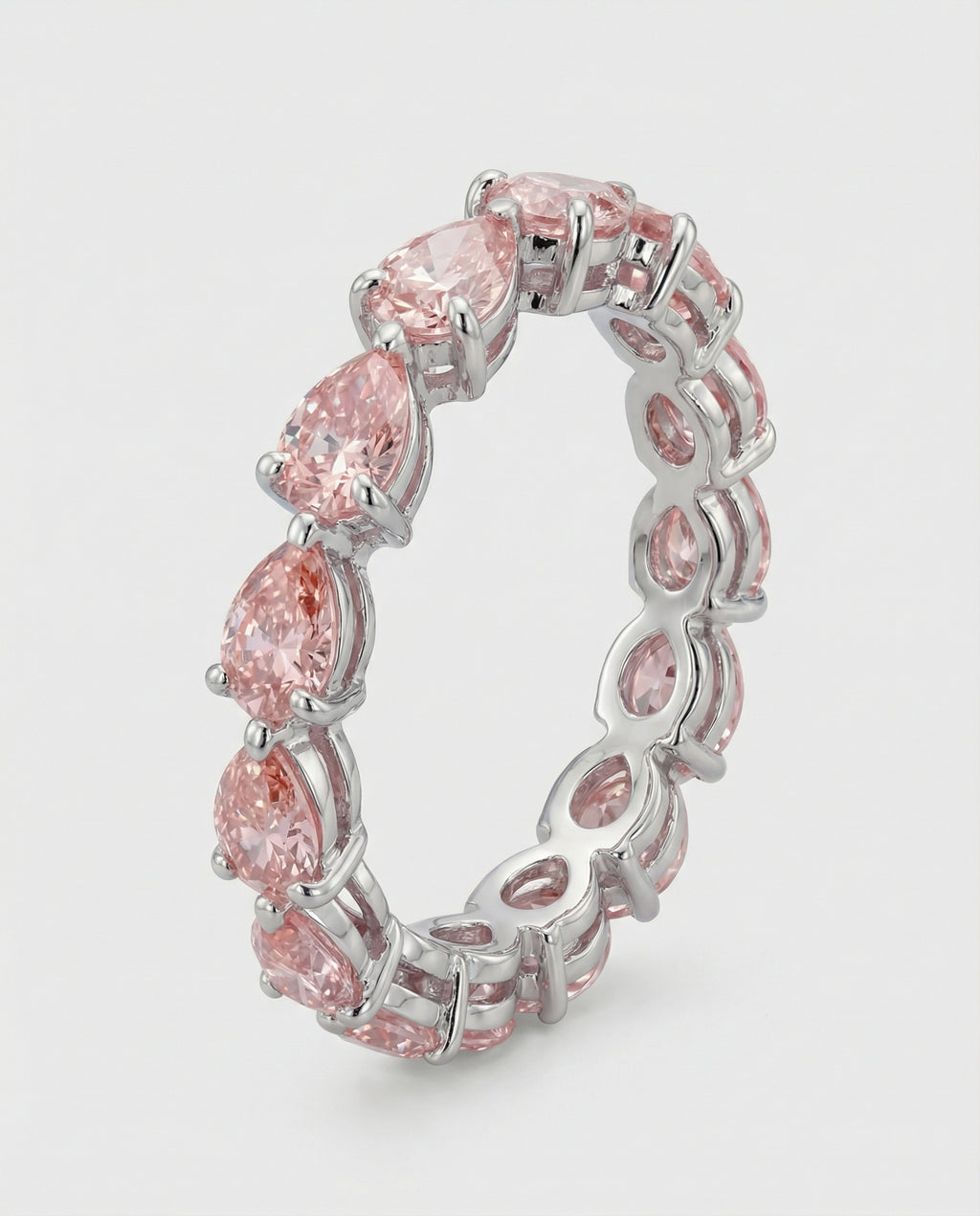 Rosé Reverie Ring - White Gold
