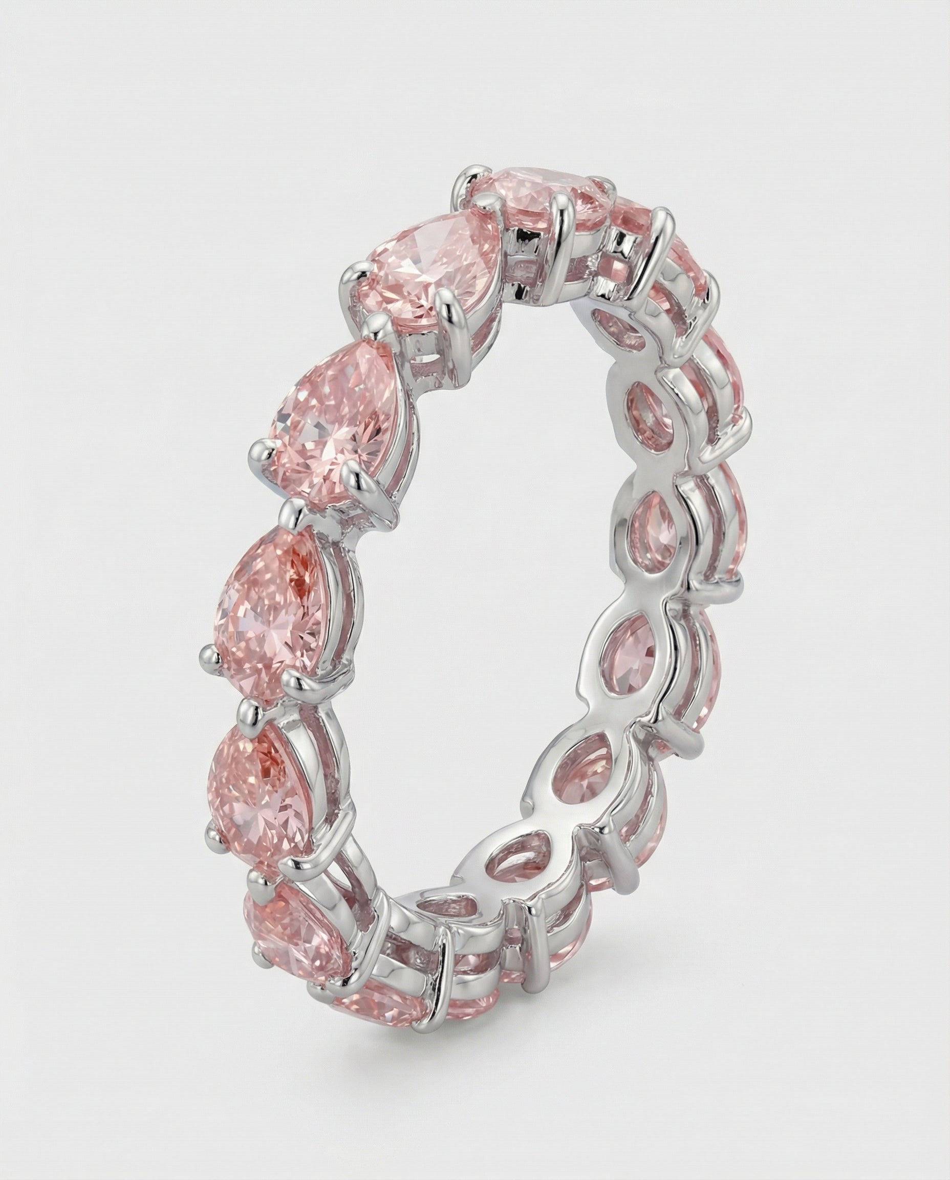 Rosé Reverie Ring - White Gold