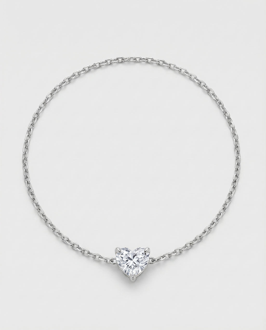 Ast Devotion Solitaire Bracelet - White Gold