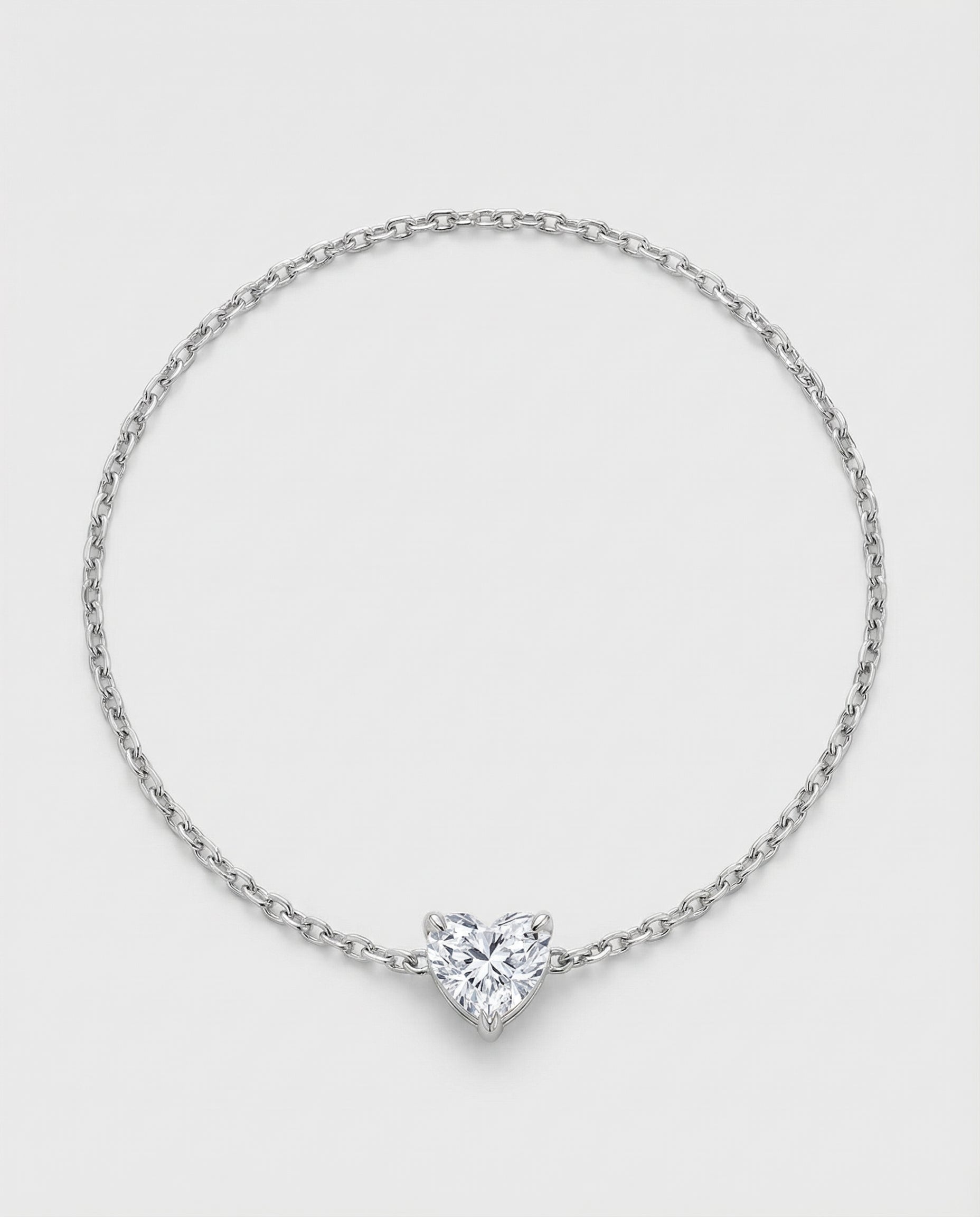 Ast Devotion Solitaire Bracelet - White Gold