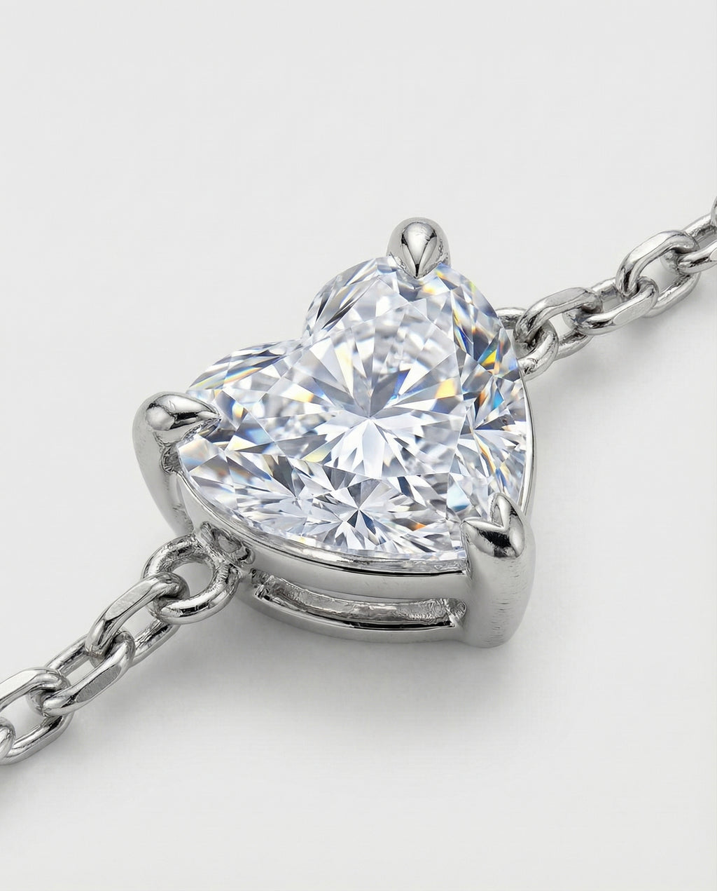 Ast Devotion Solitaire Bracelet - White Gold