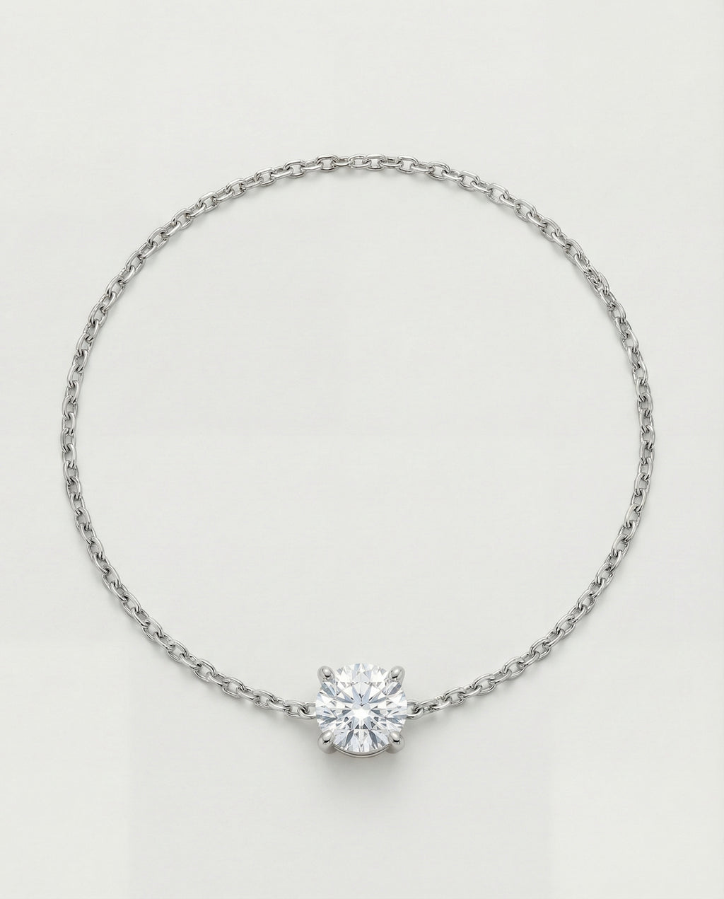Ast Lumina Solitaire Bracelet - White Gold