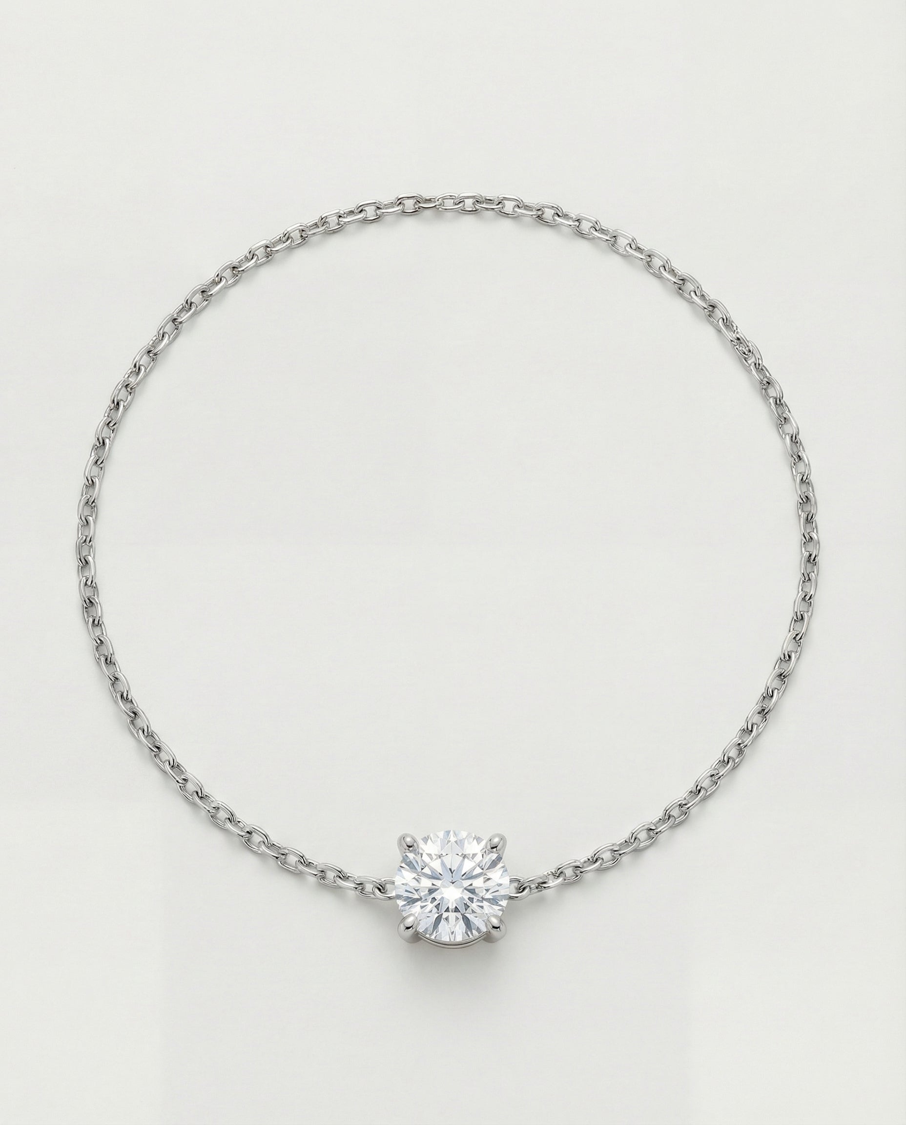 Ast Lumina Solitaire Bracelet - White Gold