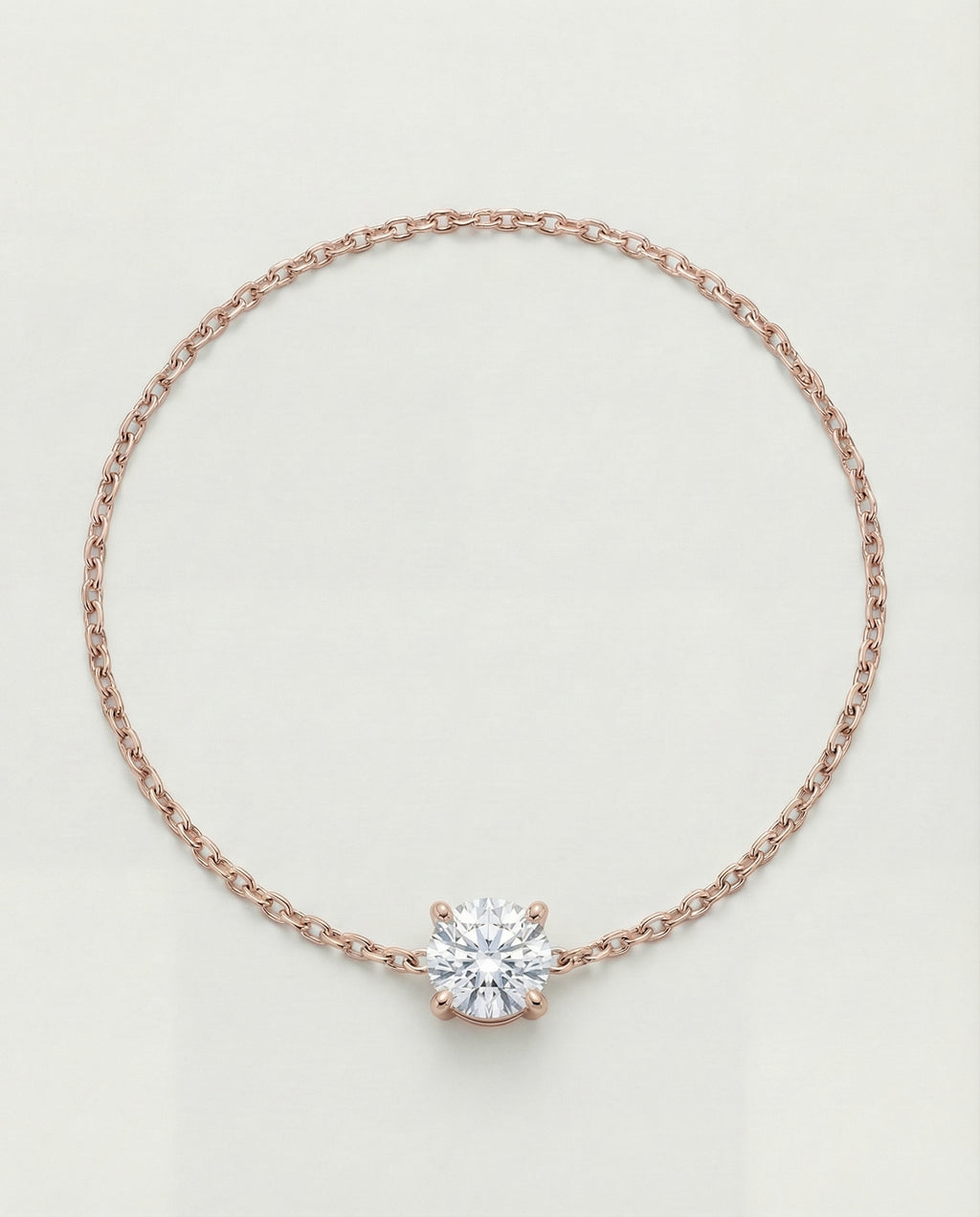 Ast Lumina Solitaire Bracelet - Rose Gold