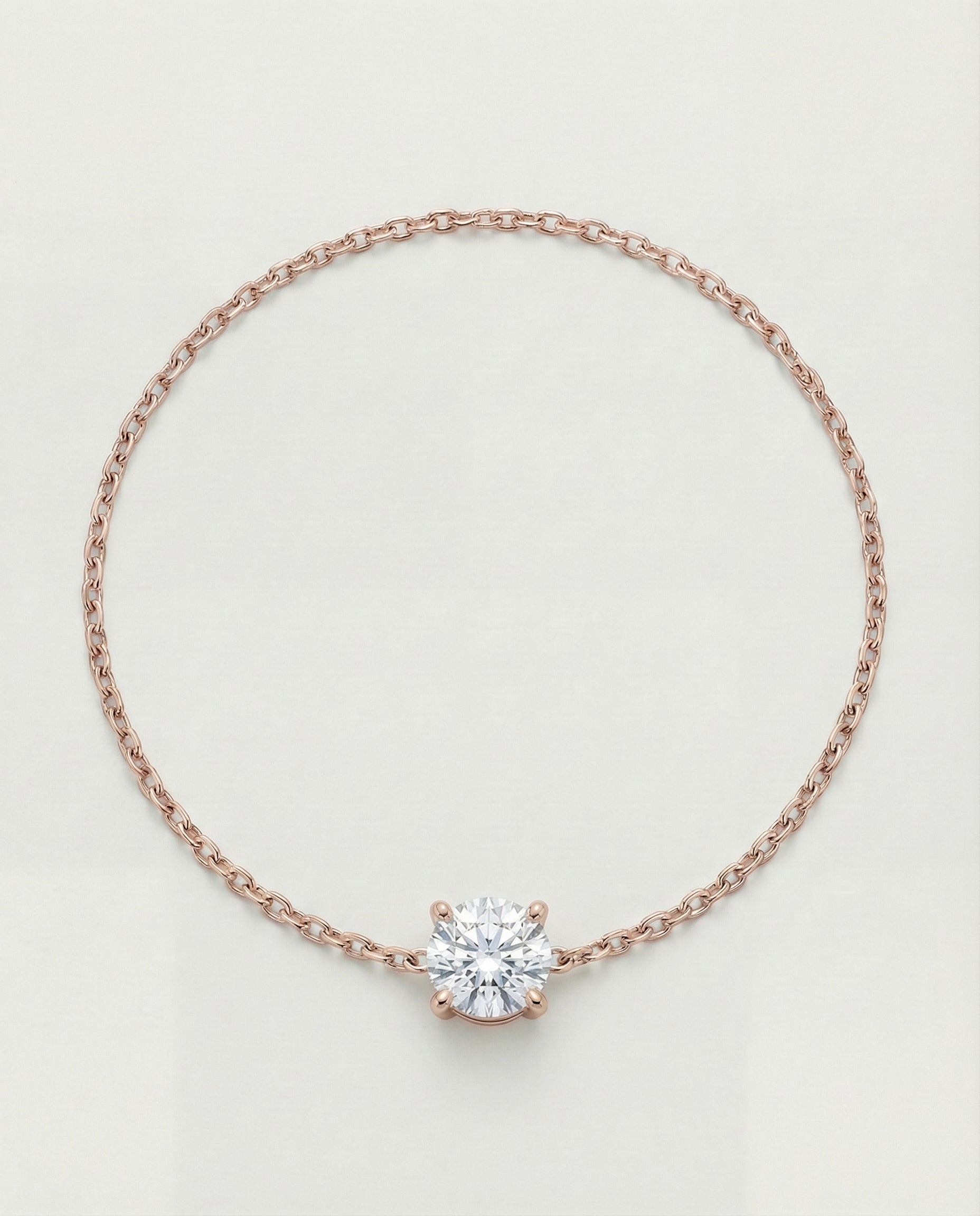 Ast Lumina Solitaire Bracelet - Rose Gold