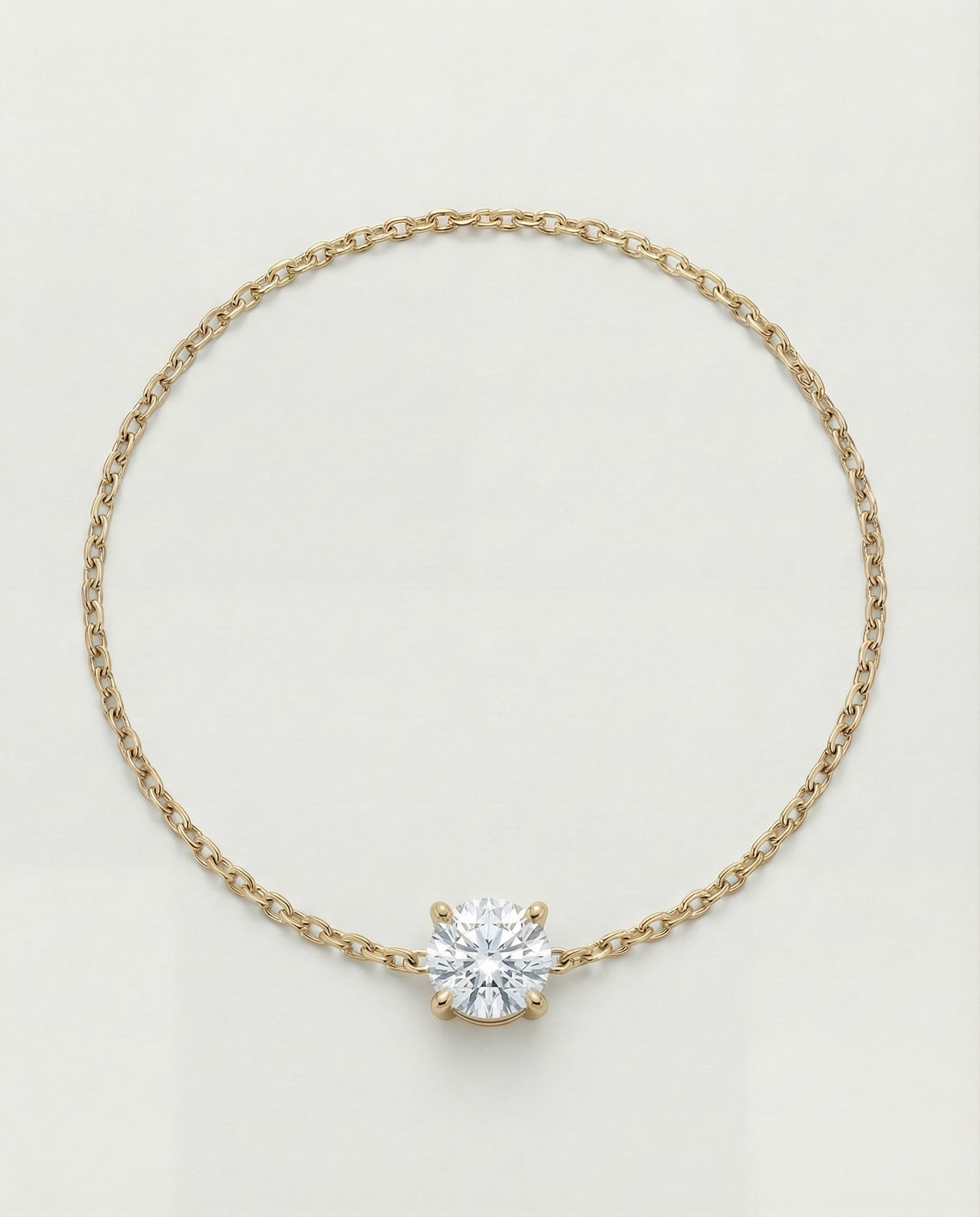 Ast Lumina Solitaire Bracelet - Yellow Gold