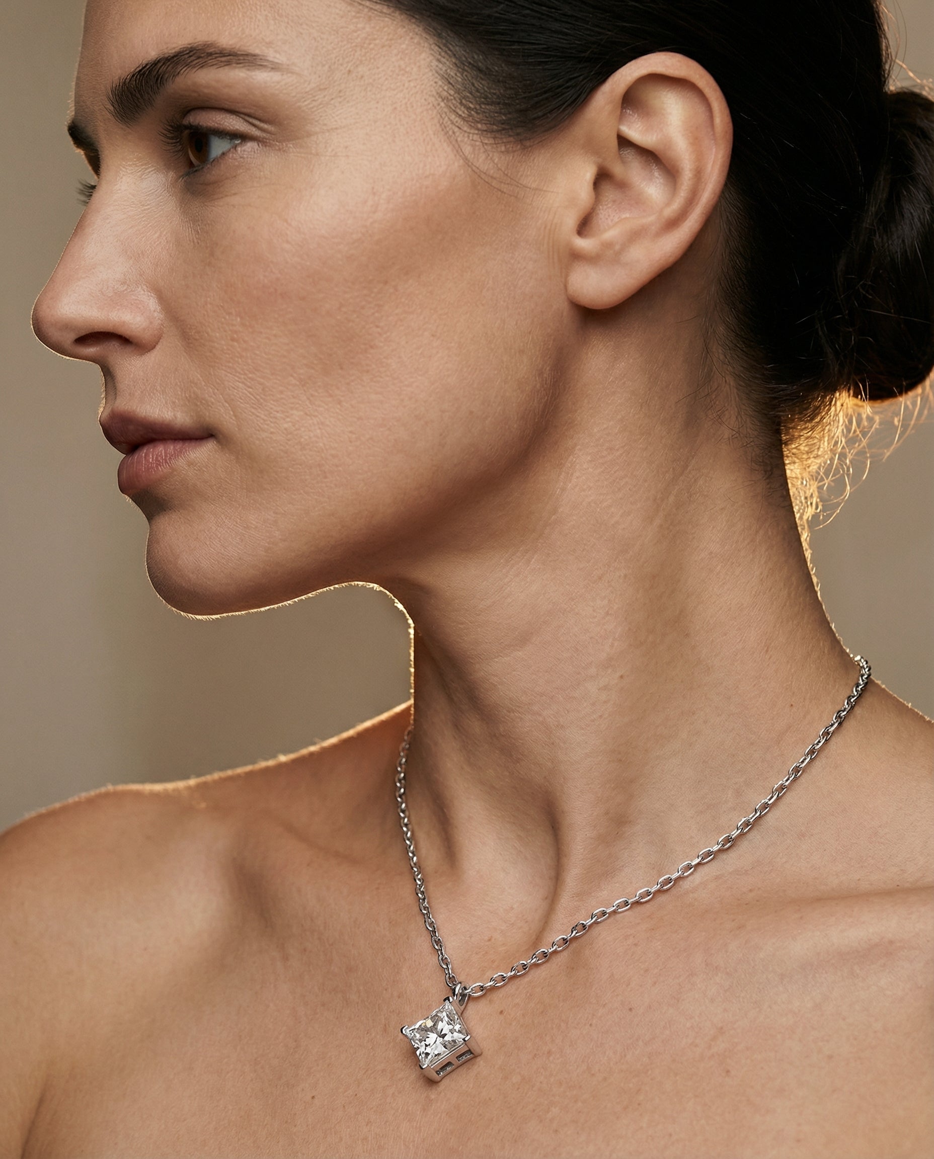 Nova Star Pendant - White Gold