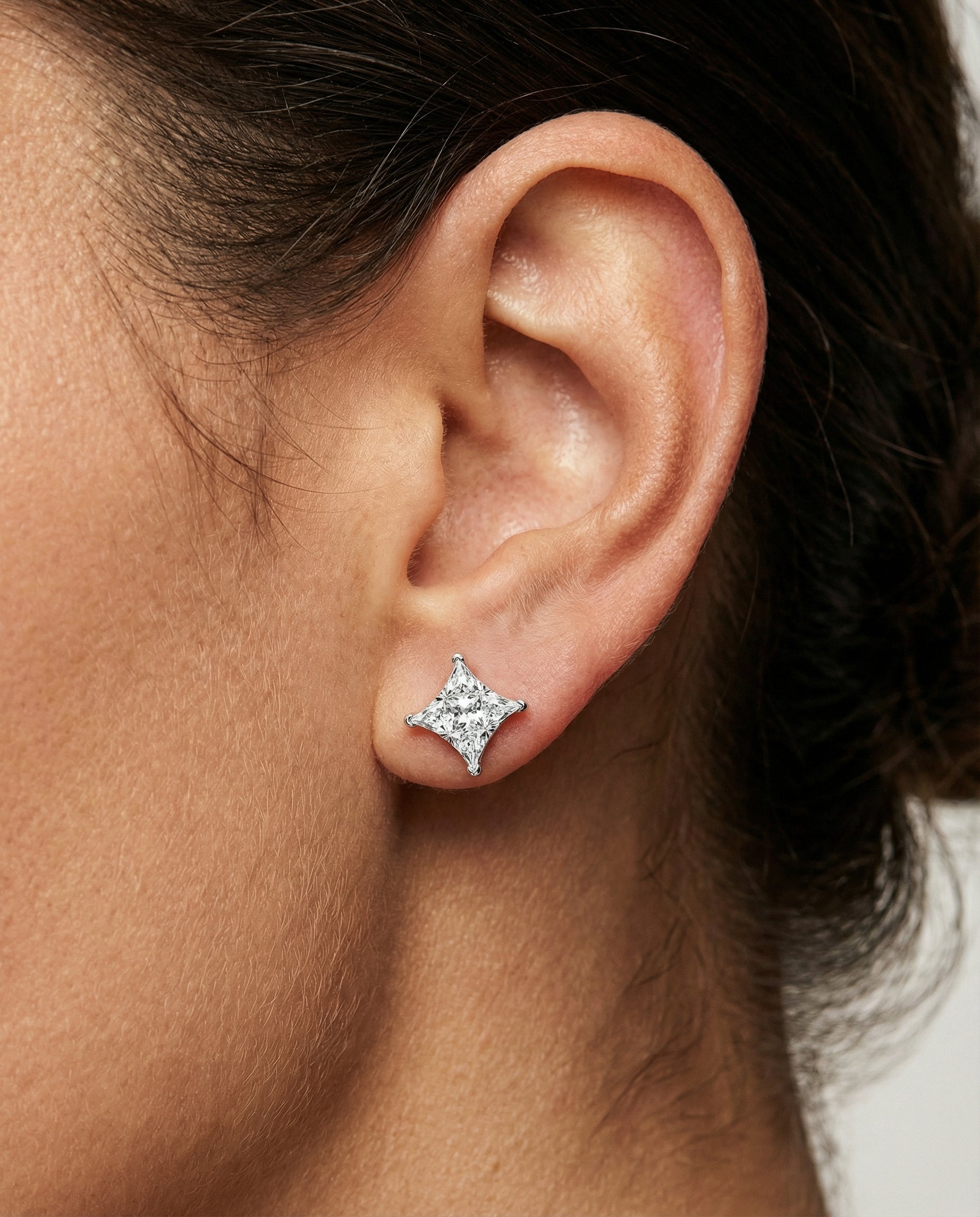 Astra Diamond Studs - White Gold