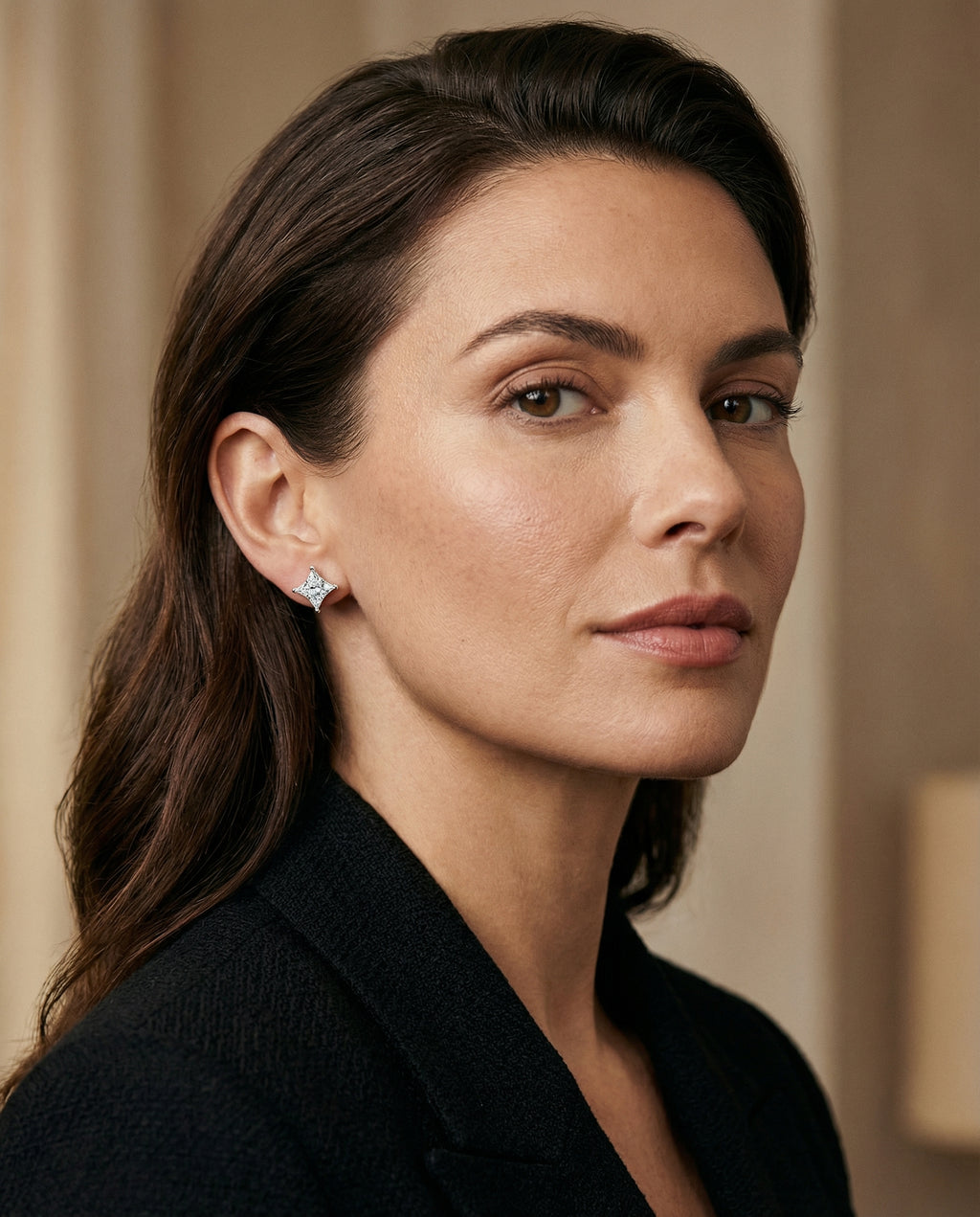 Astra Diamond Studs - White Gold