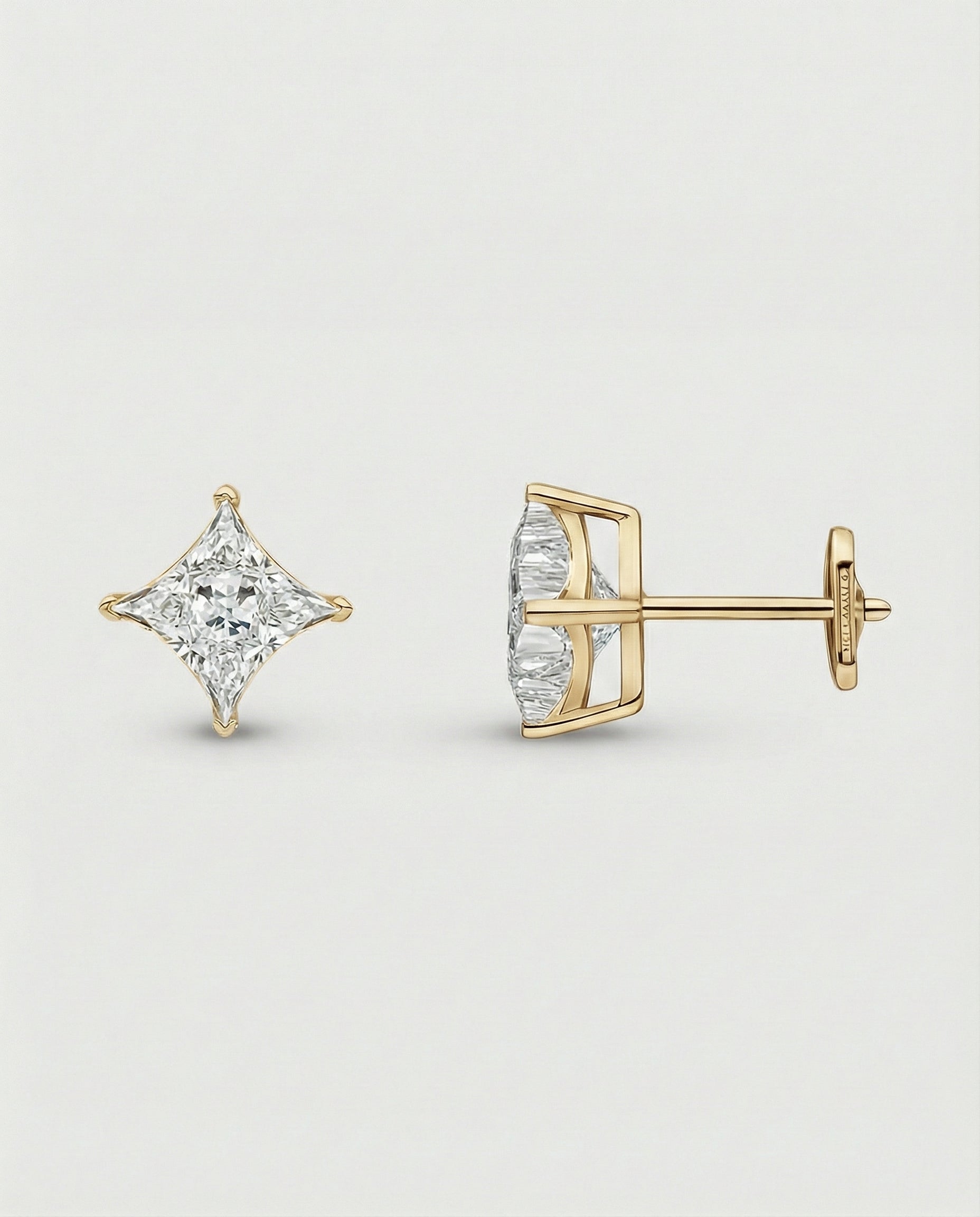 Astra Diamond Studs - Yellow Gold