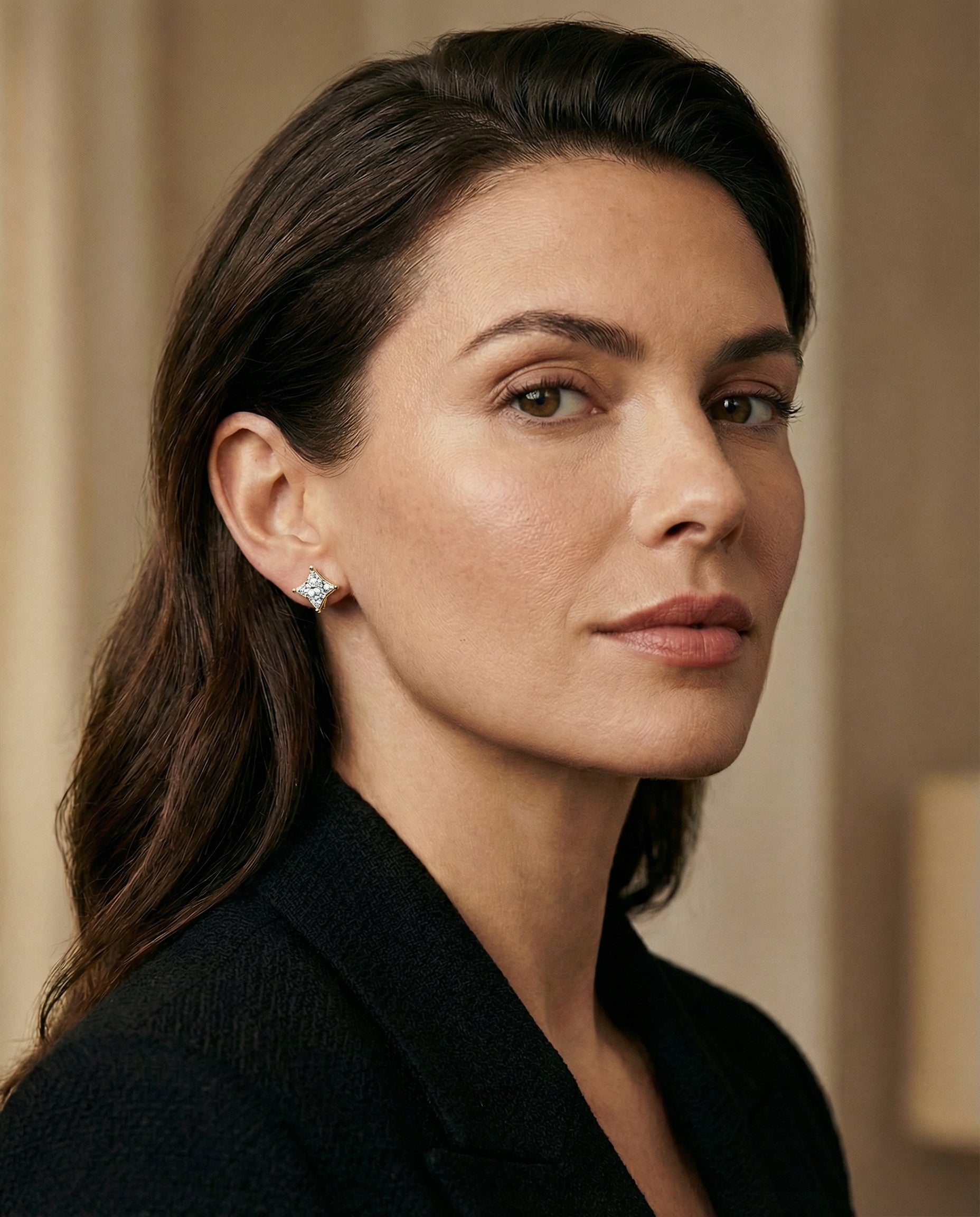 Astra Diamond Studs - Yellow Gold