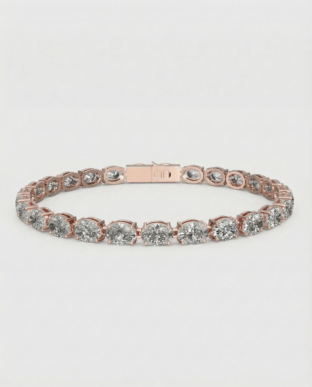 The Ast Horizon Oval Bracelet - Rose Gold