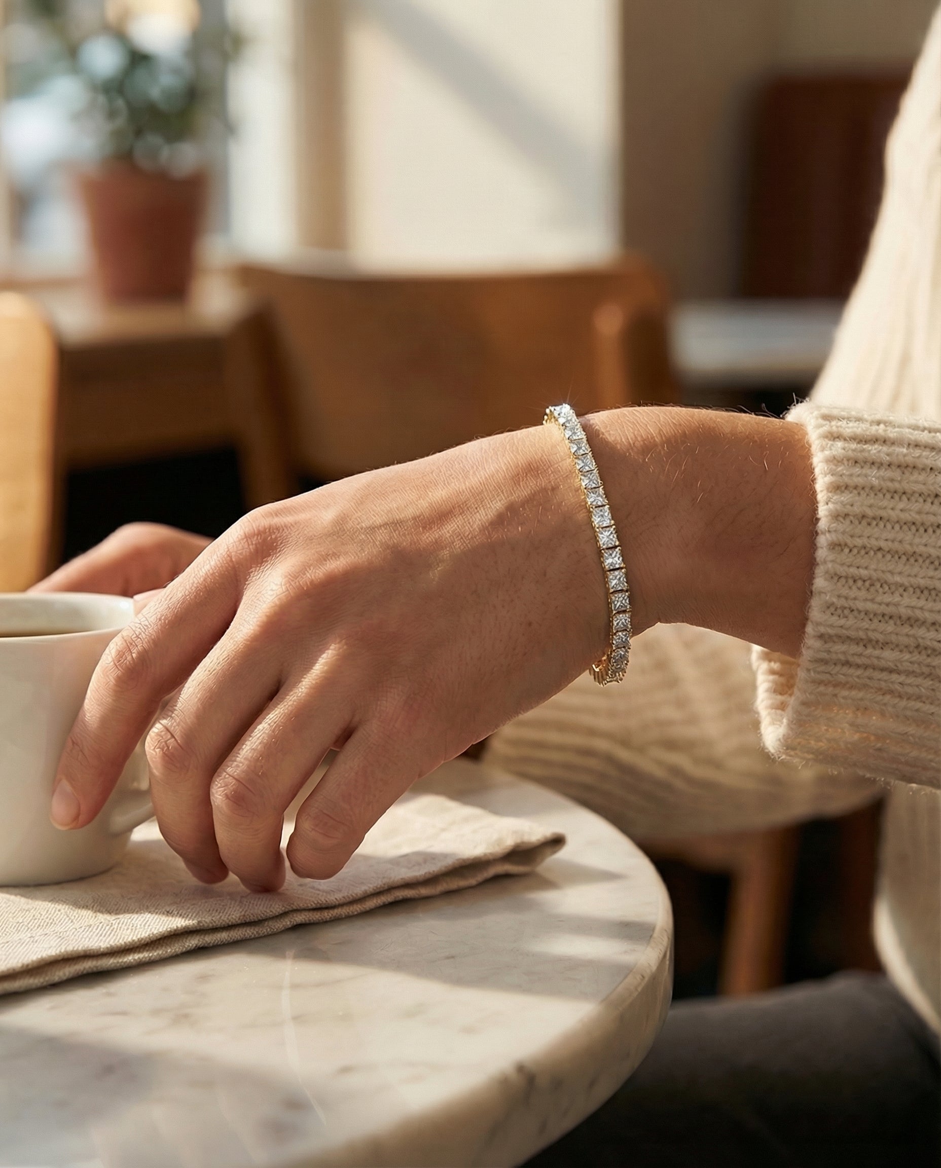 The Ast Radiance Tennis Bracelet - 2DOT4 Diamonds - Yellow Gold