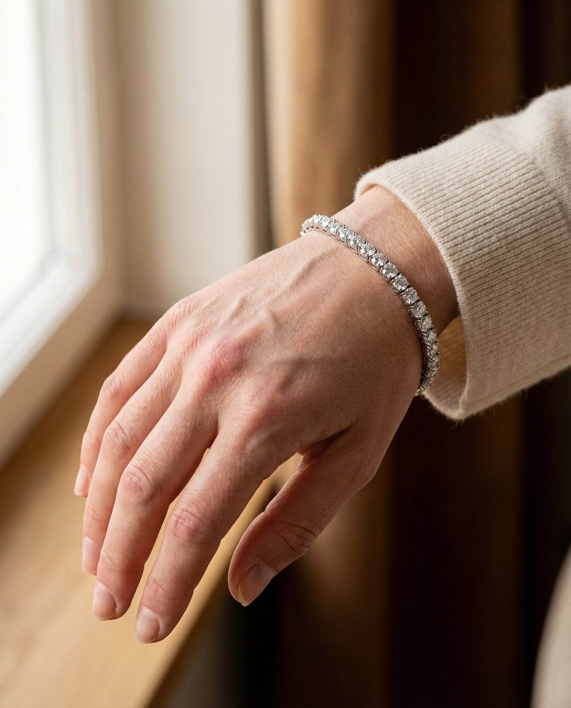 Ast Lumina Tennis Bracelet - White Gold