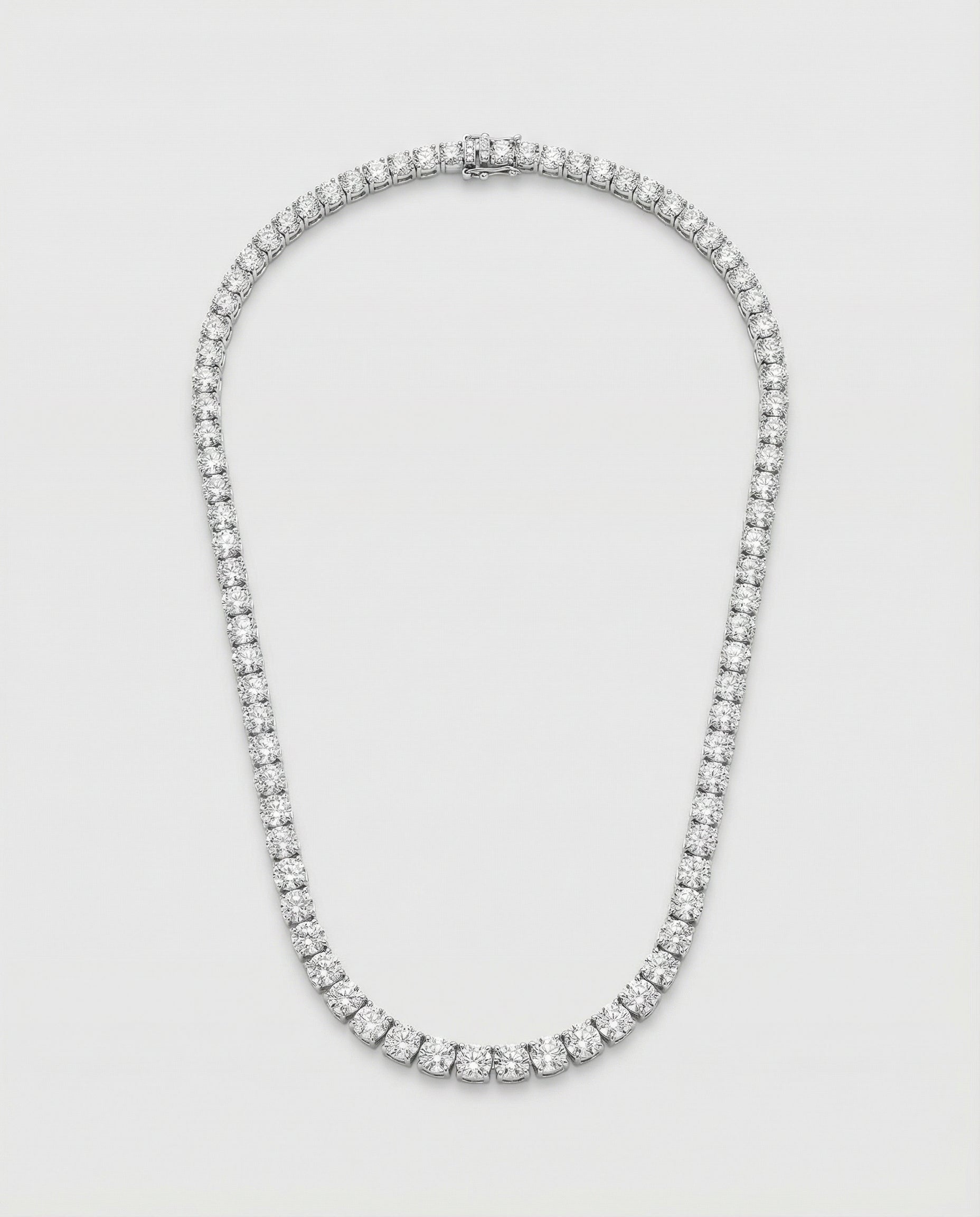 Ast Lumina Tennis Necklace - White Gold