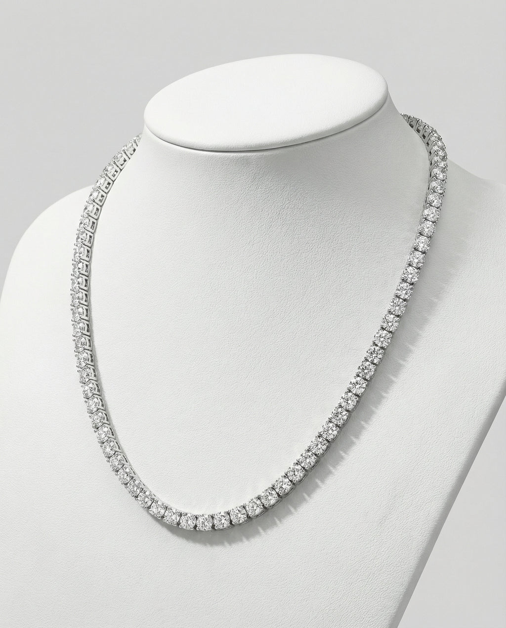 Ast Lumina Tennis Necklace - White Gold